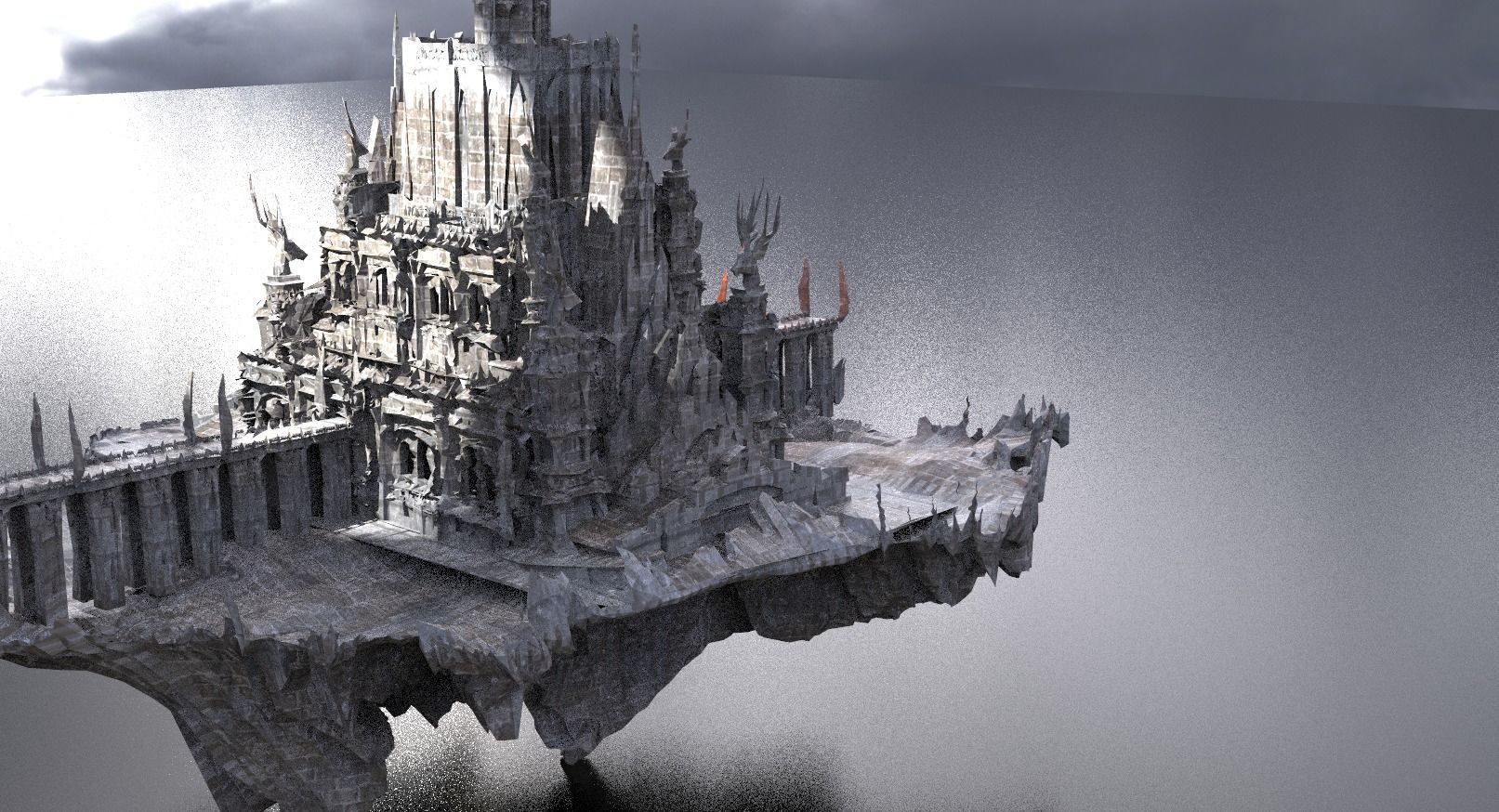 Lord Dark drake castle extended 3D model_1