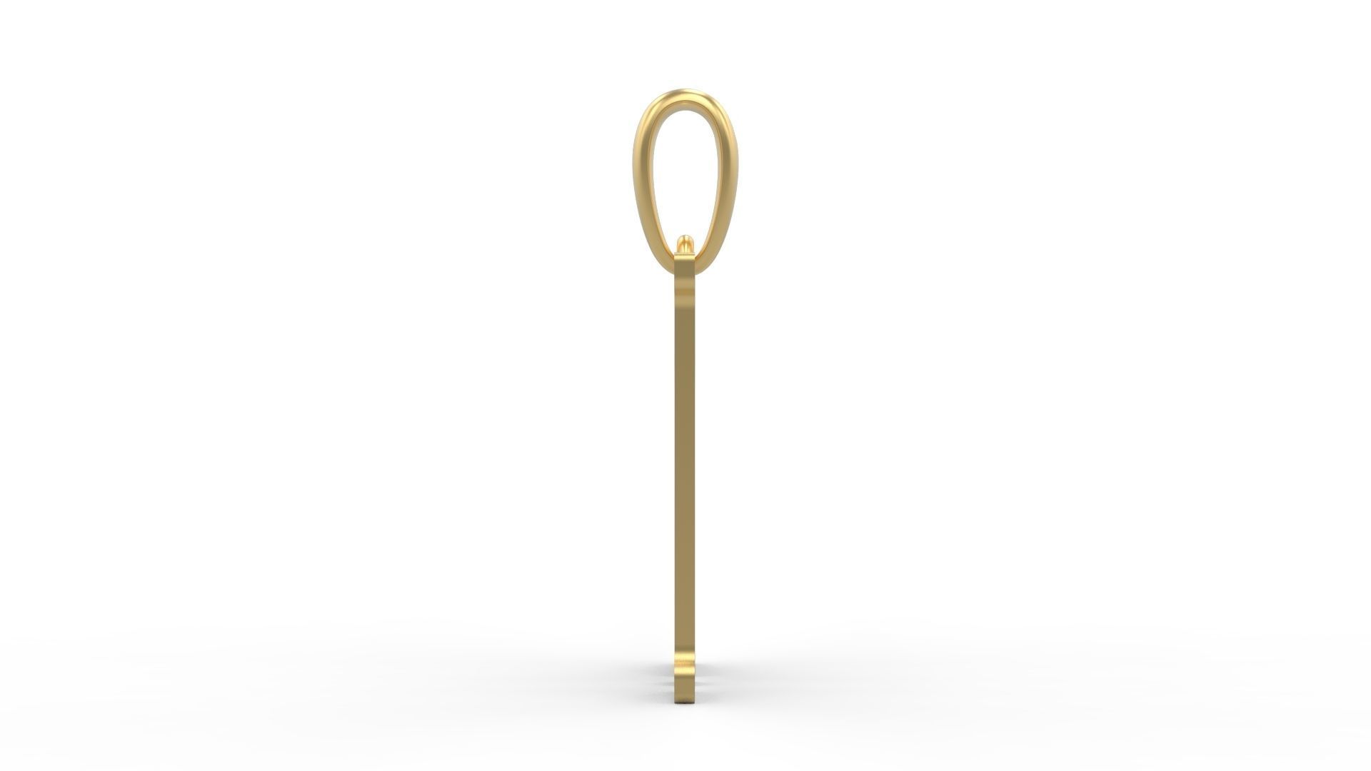 Initial Letters Pendant Gloucester M 3D print model_2