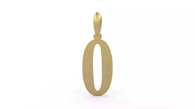 Initial Letters Pendant Gloucester O 3D print model