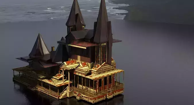 Cult leader mansion 3D model
