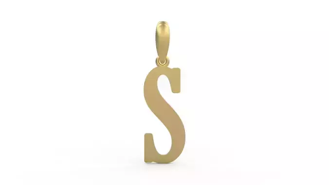 Initial Letters Pendant Gloucester S 3D print model