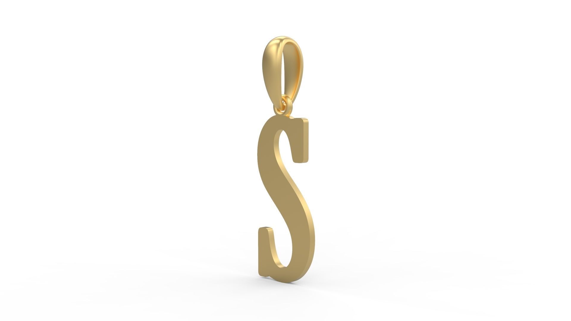 Initial Letters Pendant Gloucester S 3D print model_1
