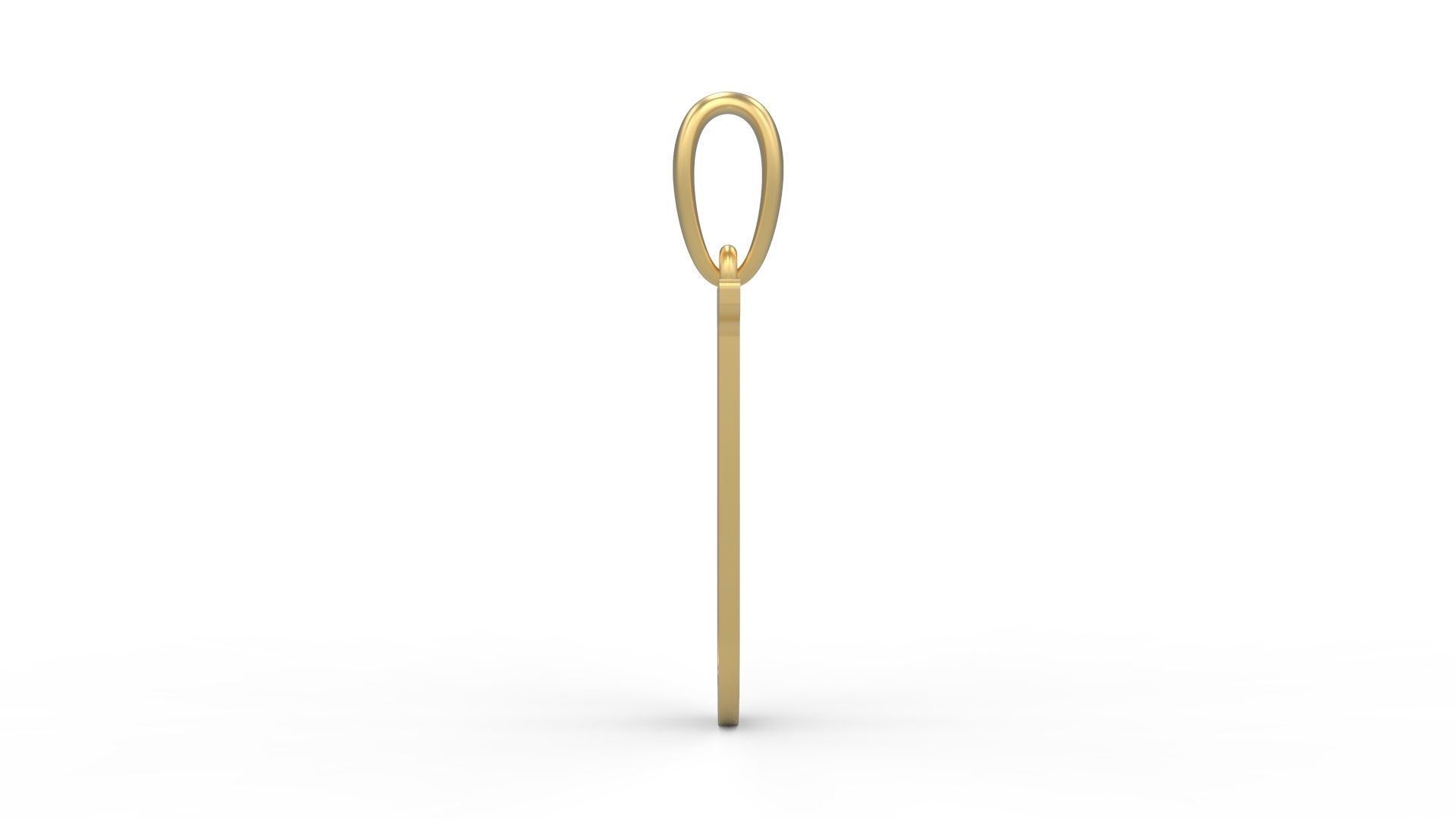 Initial Letters Pendant Gloucester U 3D print model_2