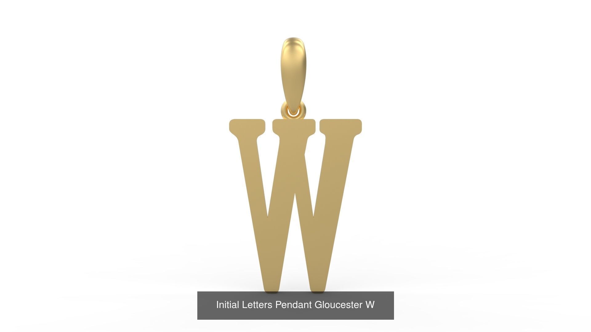 Initial Letters Pendant Alphabets Gloucester 3D Model Collection_25