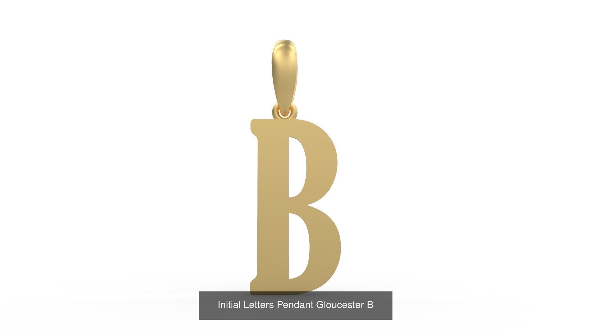 Initial Letters Pendant Alphabets Gloucester 3D Model Collection_4