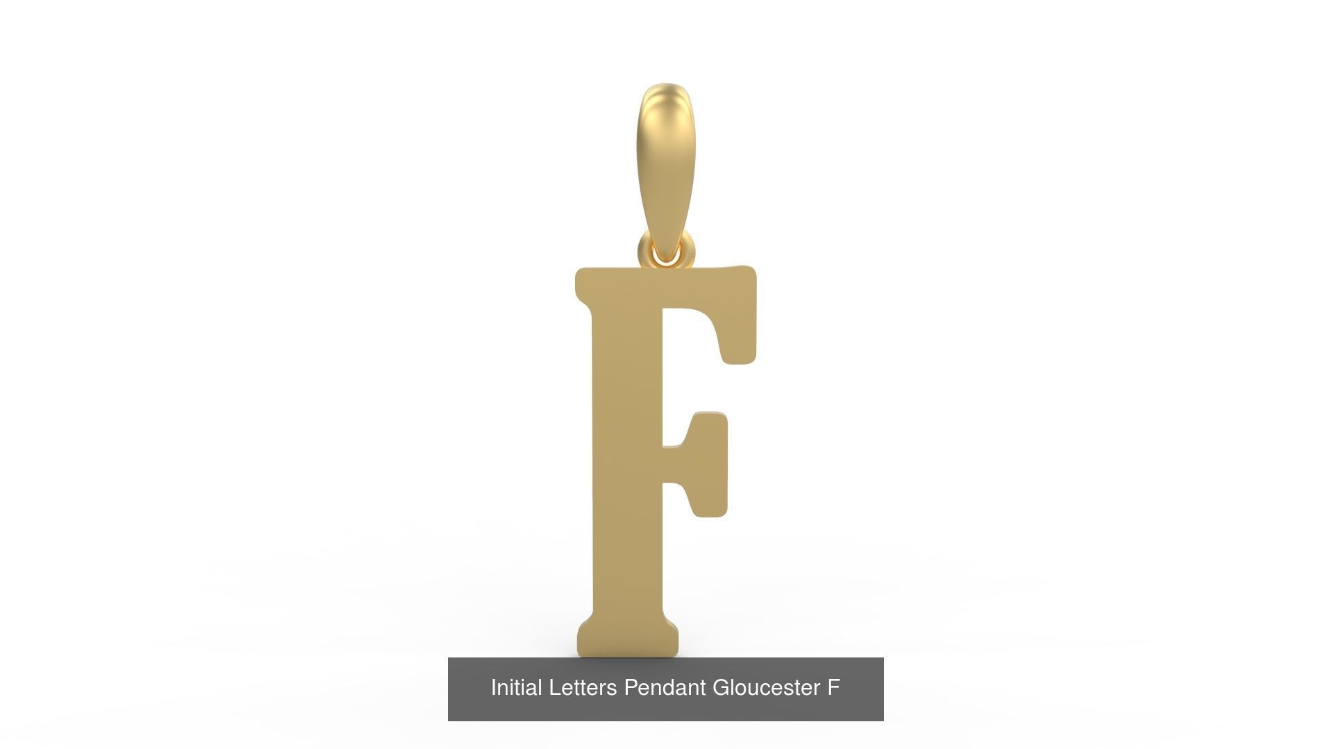 Initial Letters Pendant Alphabets Gloucester 3D Model Collection_8