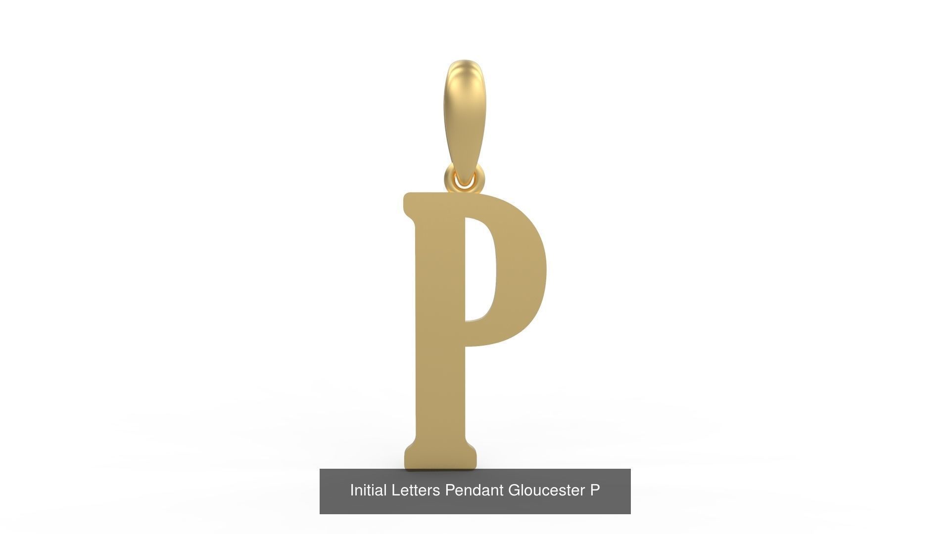 Initial Letters Pendant Alphabets Gloucester 3D Model Collection_18