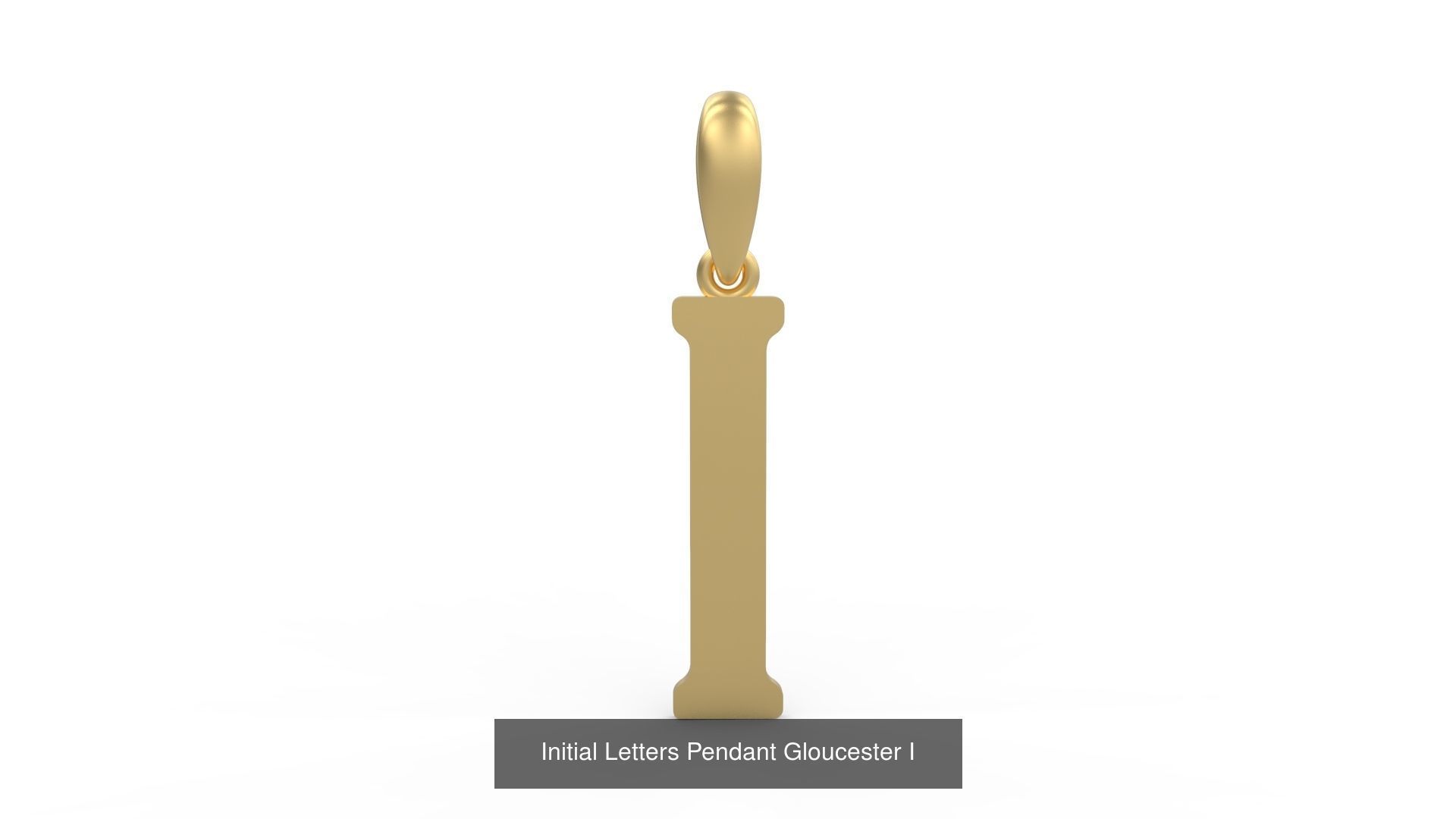 Initial Letters Pendant Alphabets Gloucester 3D Model Collection_11