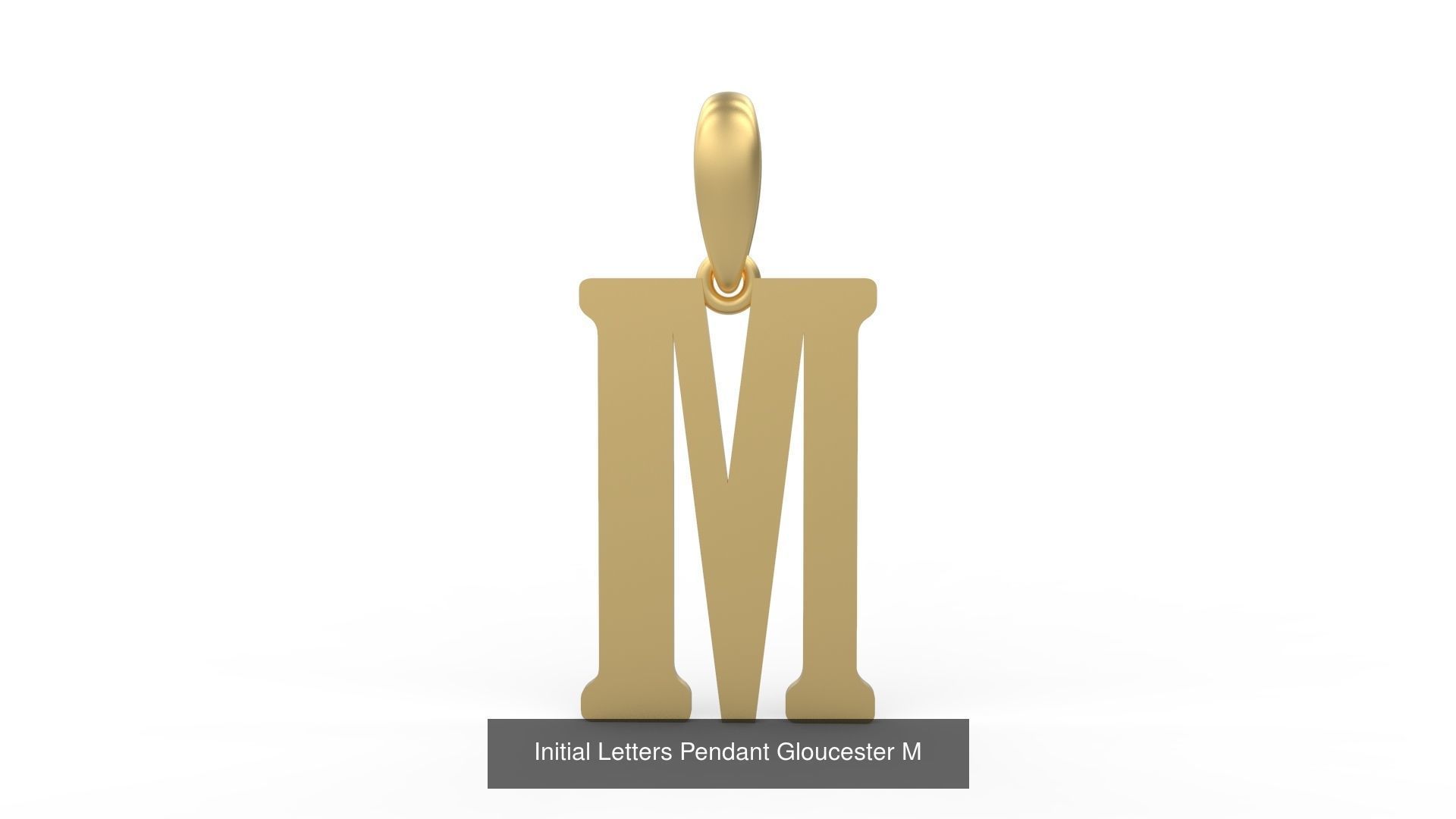 Initial Letters Pendant Alphabets Gloucester 3D Model Collection_15
