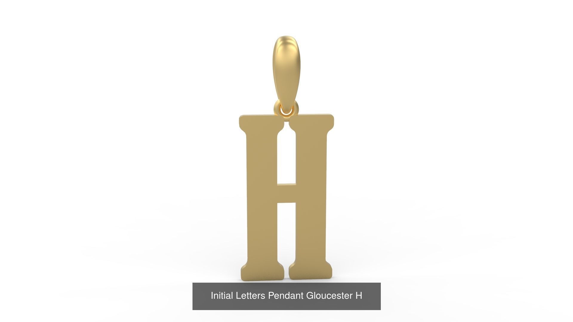Initial Letters Pendant Alphabets Gloucester 3D Model Collection_10