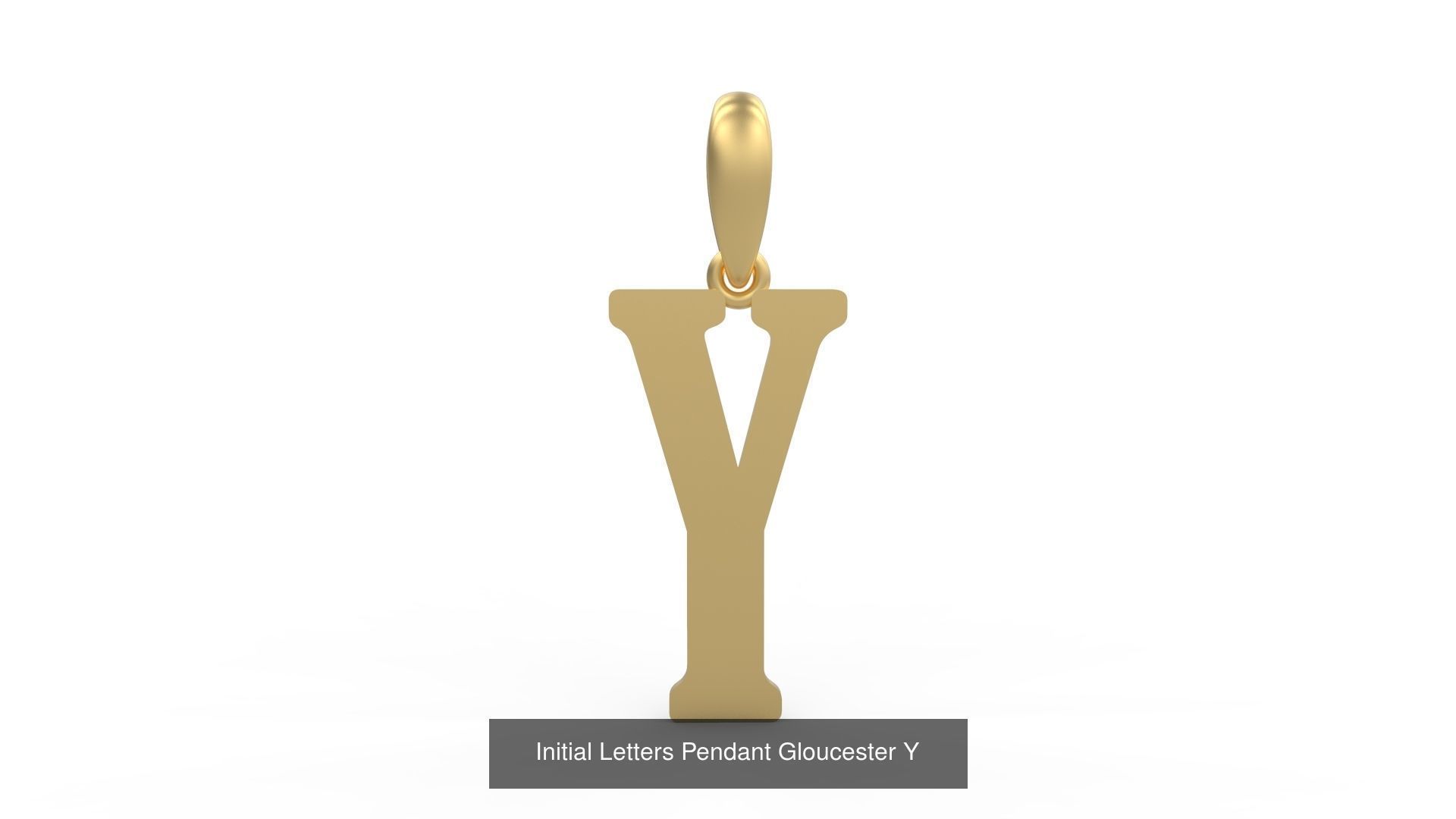 Initial Letters Pendant Alphabets Gloucester 3D Model Collection_27