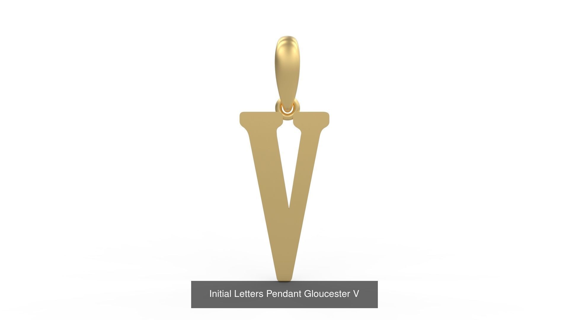 Initial Letters Pendant Alphabets Gloucester 3D Model Collection_24