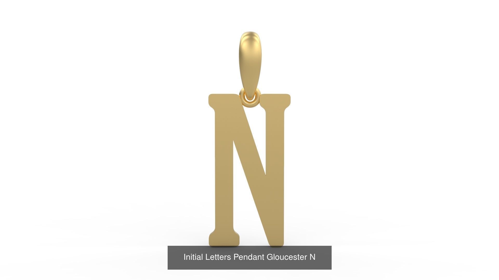 Initial Letters Pendant Alphabets Gloucester 3D Model Collection_16