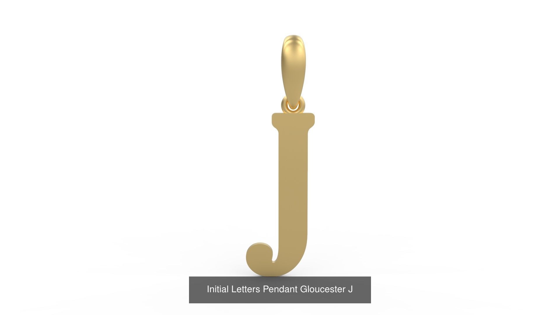 Initial Letters Pendant Alphabets Gloucester 3D Model Collection_12
