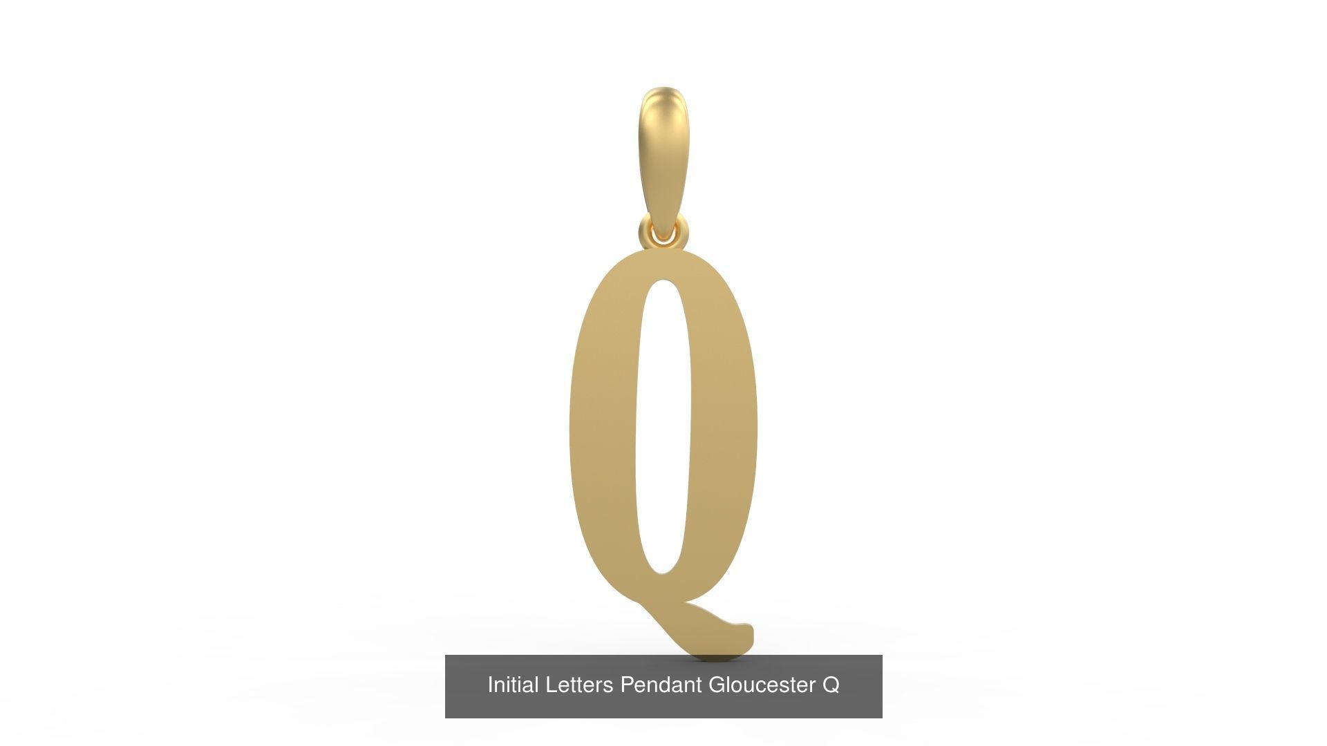 Initial Letters Pendant Alphabets Gloucester 3D Model Collection_19
