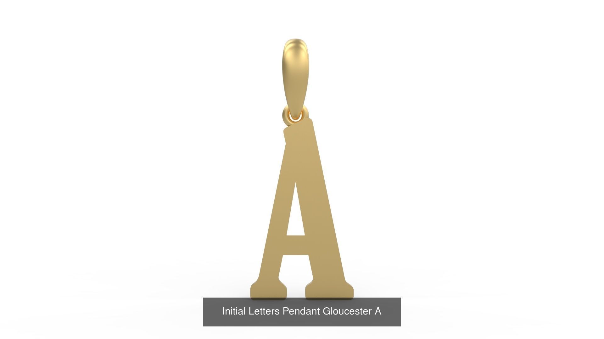 Initial Letters Pendant Alphabets Gloucester 3D Model Collection_3
