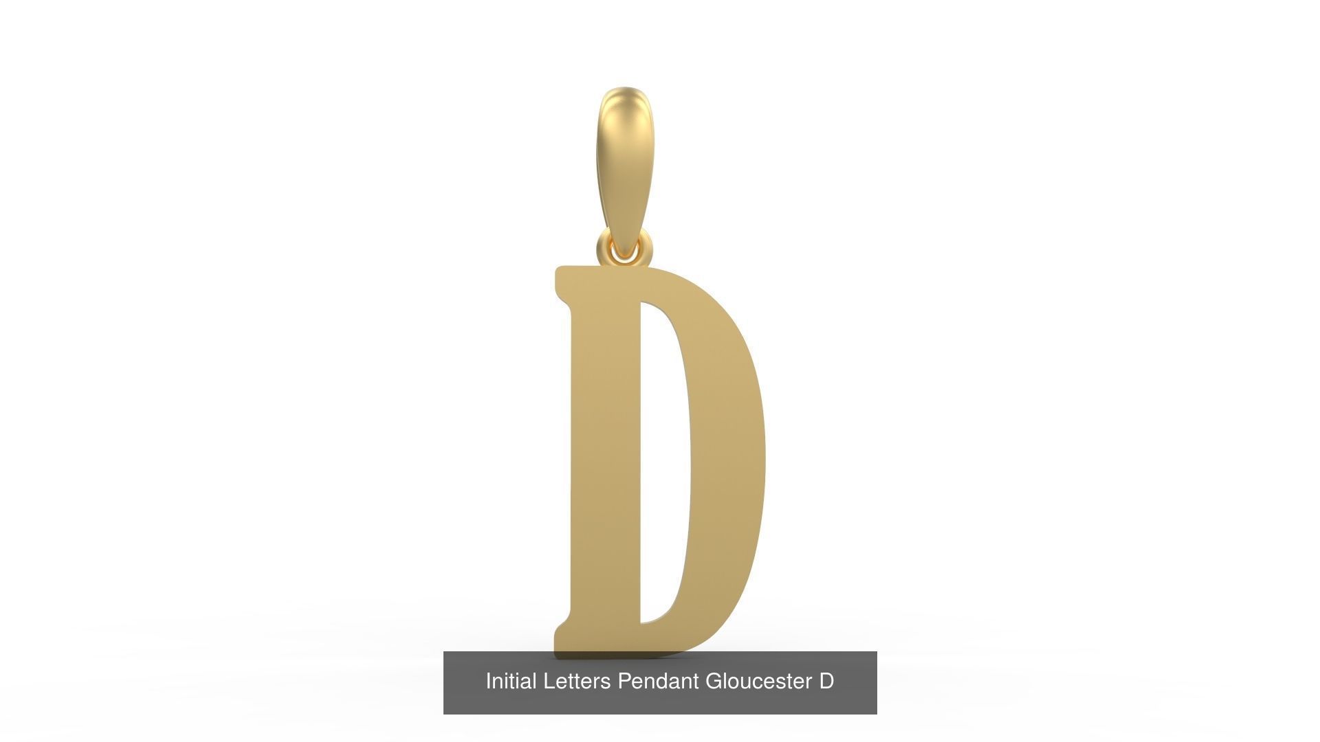 Initial Letters Pendant Alphabets Gloucester 3D Model Collection_6