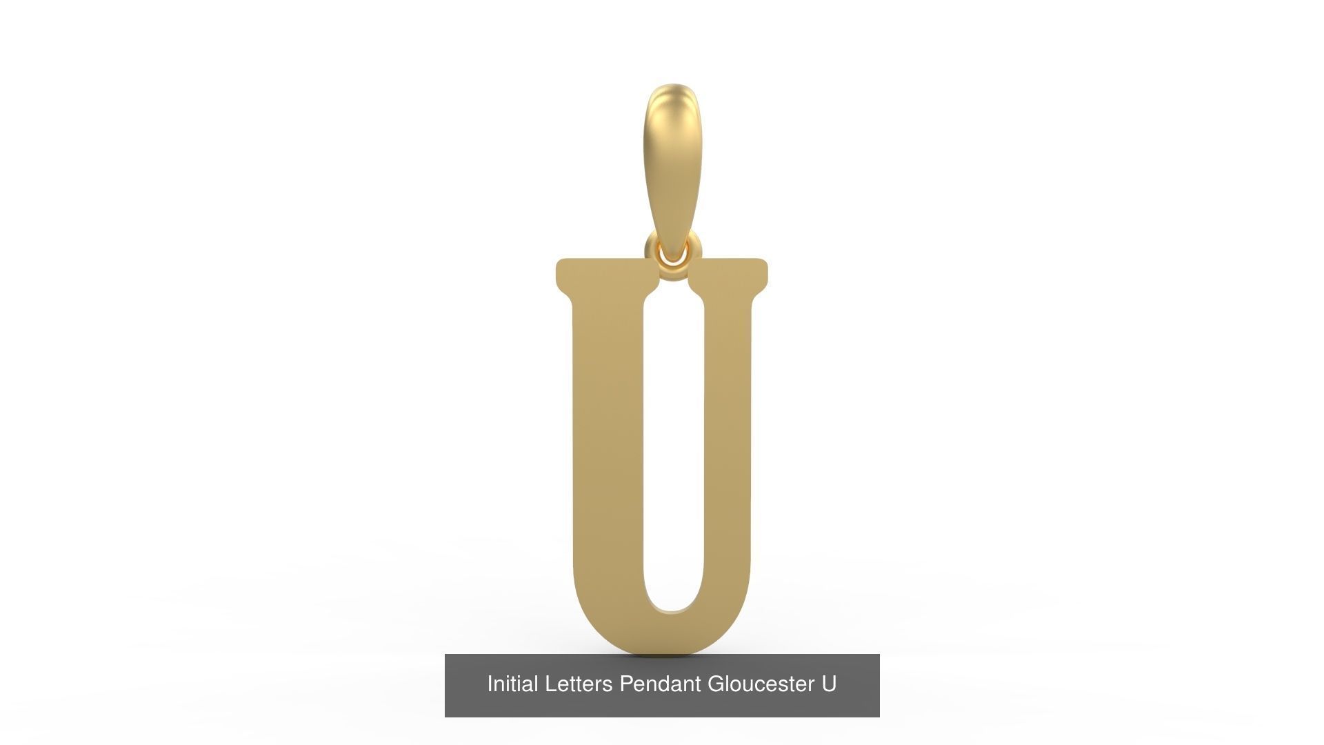 Initial Letters Pendant Alphabets Gloucester 3D Model Collection_23