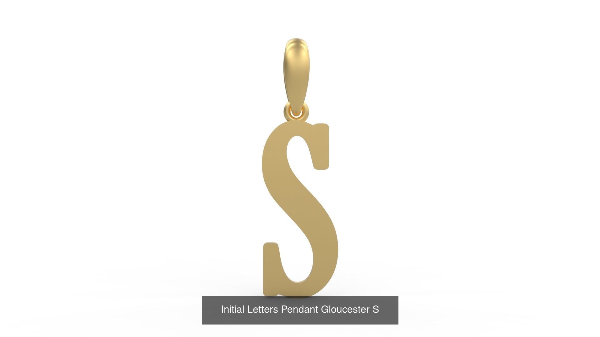 Initial Letters Pendant Alphabets Gloucester 3D Model Collection_21