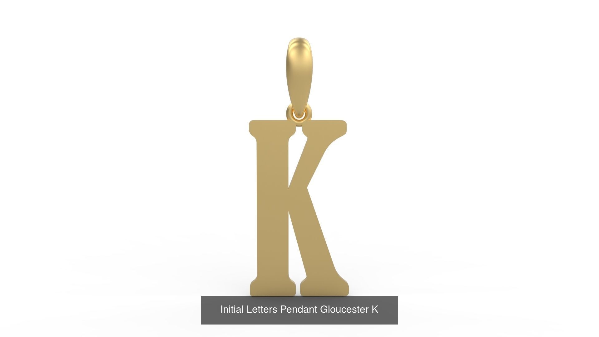 Initial Letters Pendant Alphabets Gloucester 3D Model Collection_13