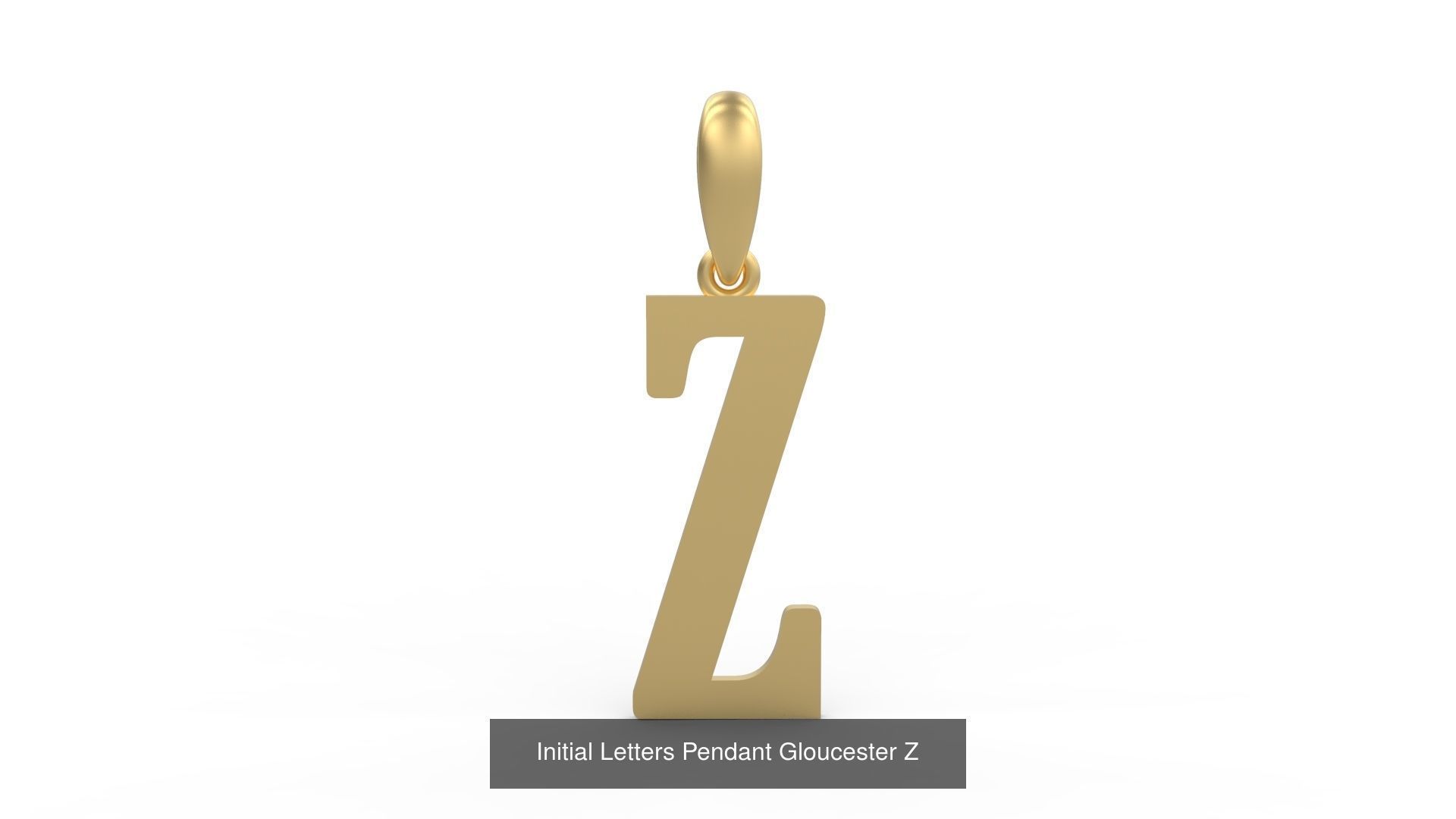 Initial Letters Pendant Alphabets Gloucester 3D Model Collection_28