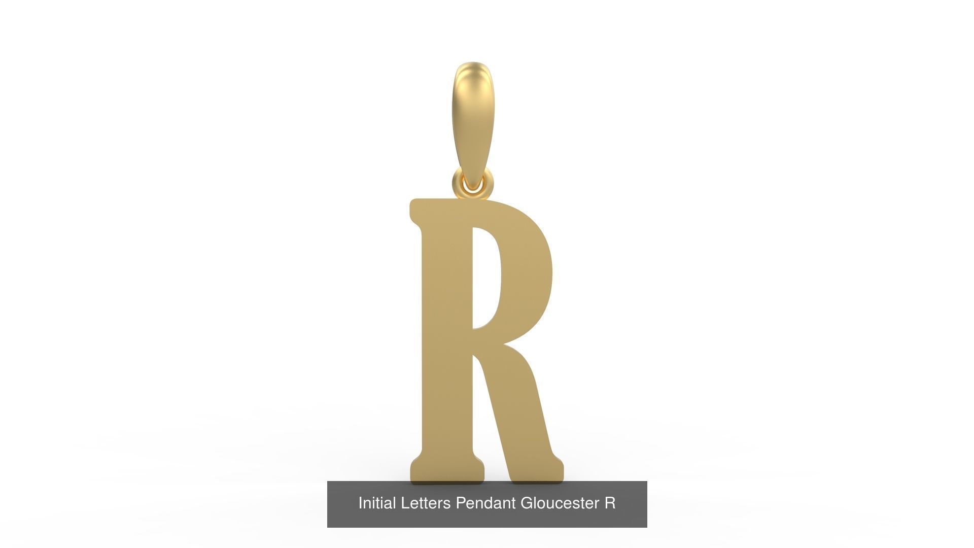 Initial Letters Pendant Alphabets Gloucester 3D Model Collection_20