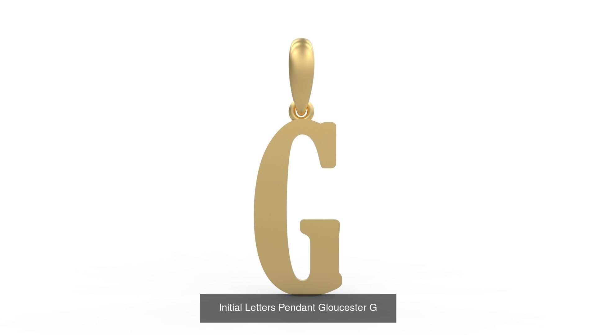 Initial Letters Pendant Alphabets Gloucester 3D Model Collection_9
