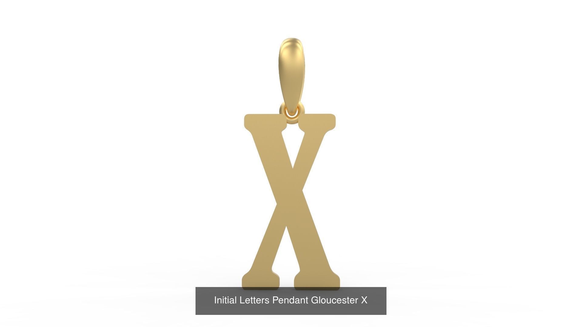 Initial Letters Pendant Alphabets Gloucester 3D Model Collection_26