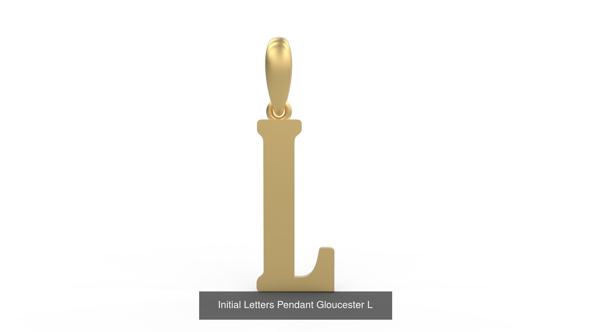 Initial Letters Pendant Alphabets Gloucester 3D Model Collection_14