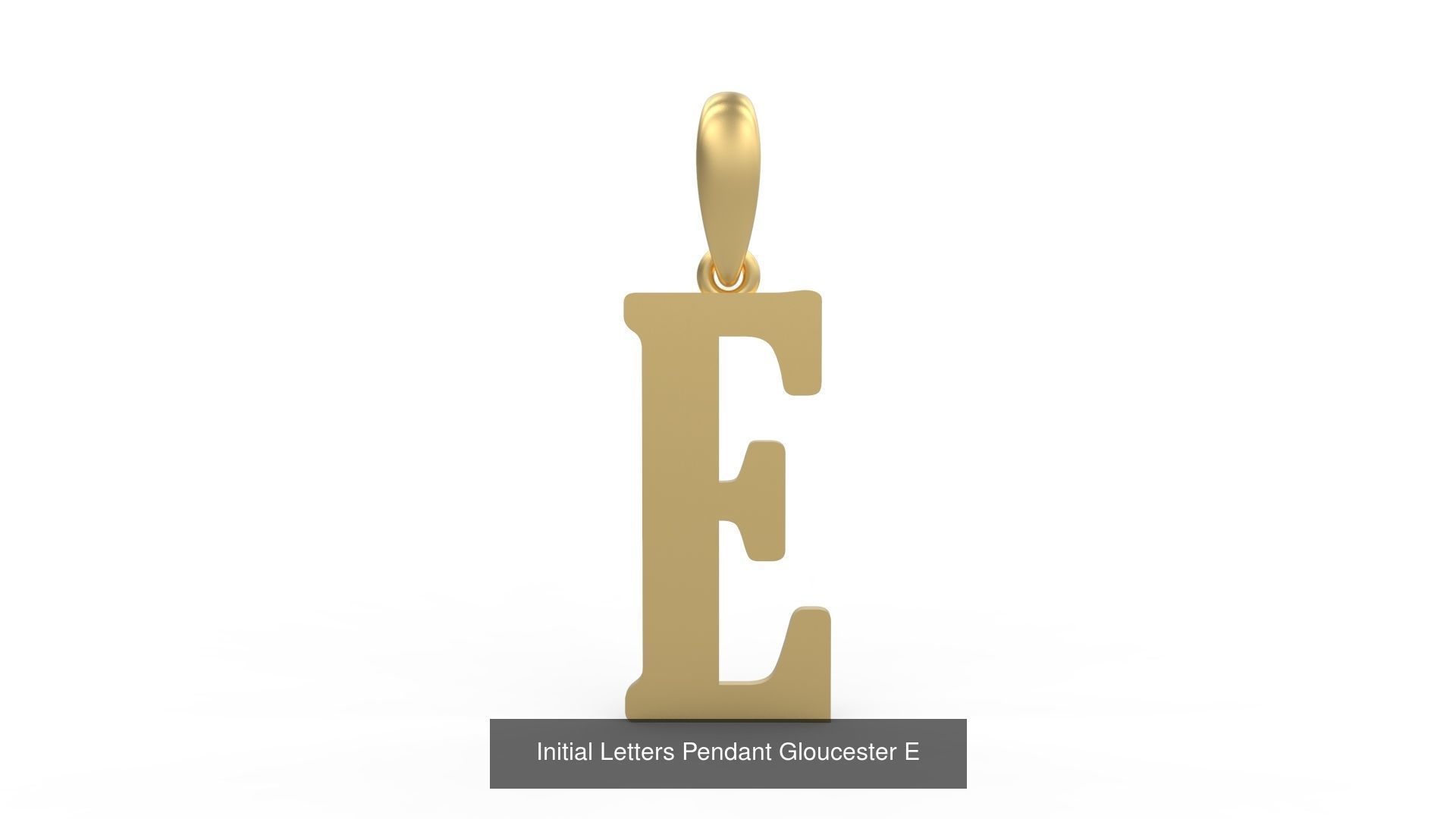 Initial Letters Pendant Alphabets Gloucester 3D Model Collection_7