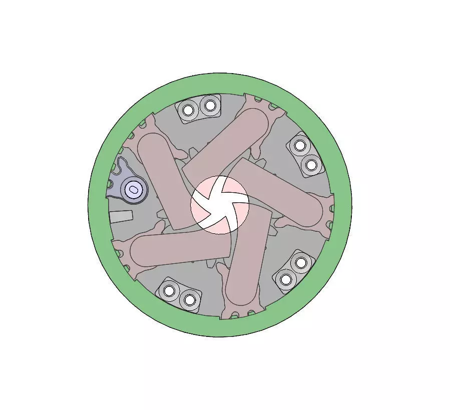 3D Printable Mechanical Iris-3DP5BLROD10A Free 3D print model_0