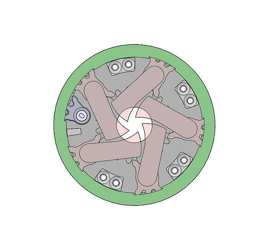 3D Printable Mechanical Iris-3DP5BLROD10A Free 3D print model