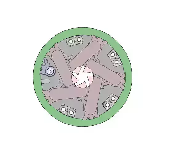 3D Printable Mechanical Iris-3DP5BLROD10A