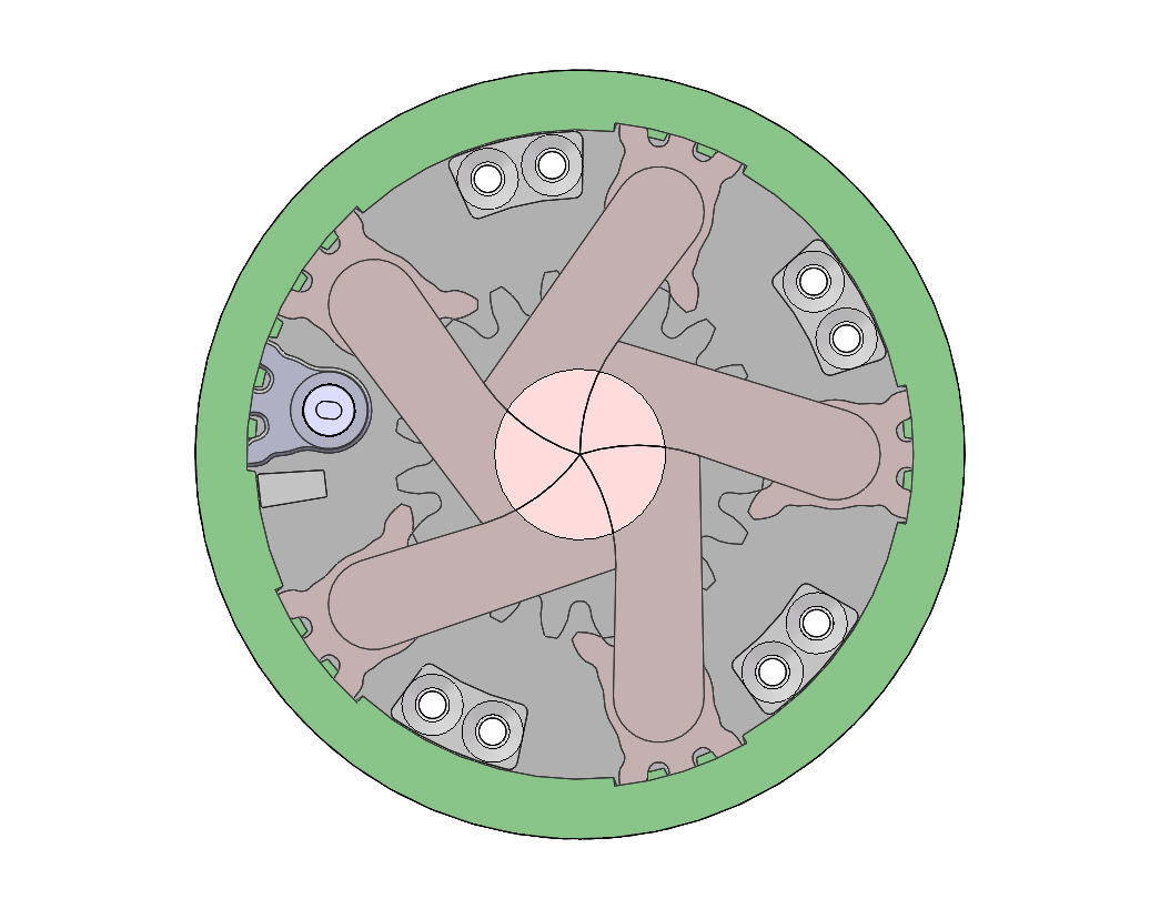 3D Printable Mechanical Iris-3DP5BLROD10A Free 3D print model_4