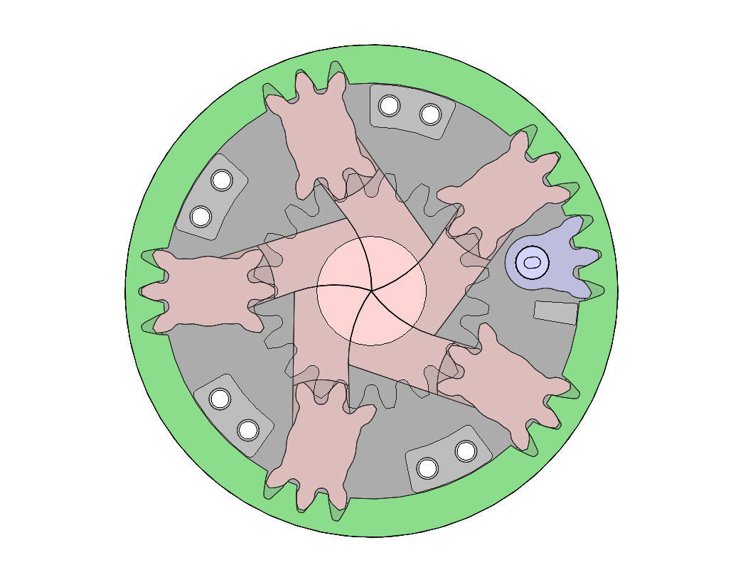 3D Printable Mechanical Iris-3DP5BLROD10A Free 3D print model_11
