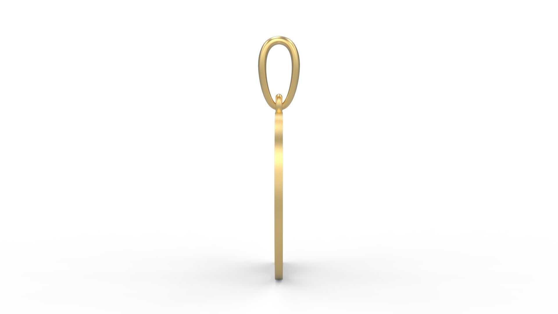 Initial Letters Pendant Golden Metafor D 3D print model_2