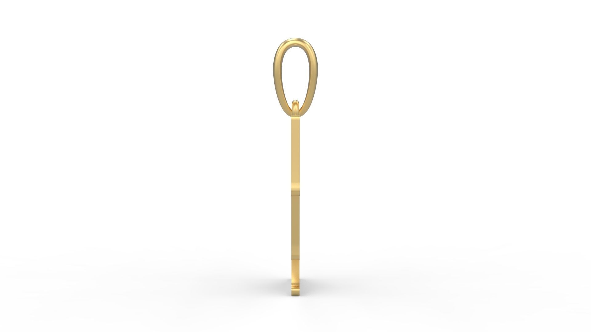 Initial Letters Pendant Golden Metafor F 3D print model_2