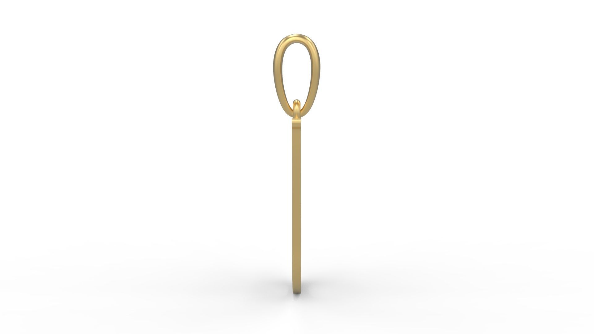 Initial Letters Pendant Golden Metafor J 3D print model_2
