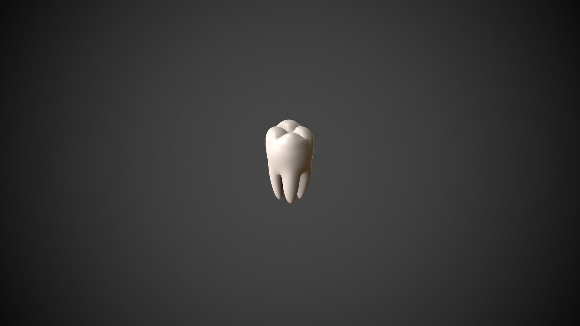 Tooth Low-poly 3D model_3