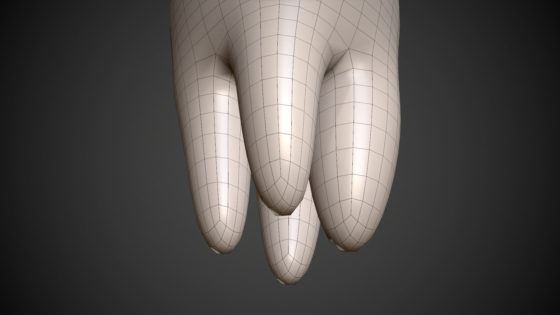 Tooth Low-poly 3D model_8