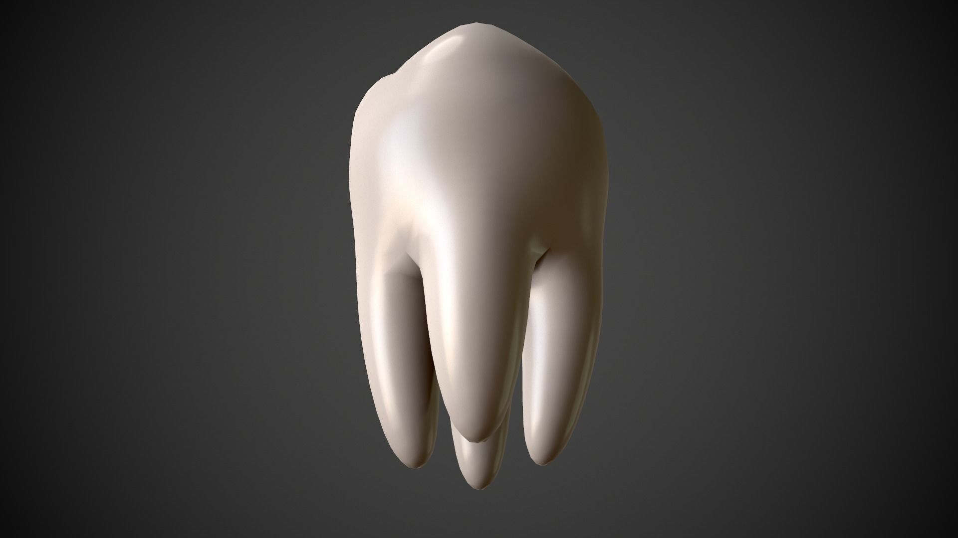 Tooth Low-poly 3D model_5