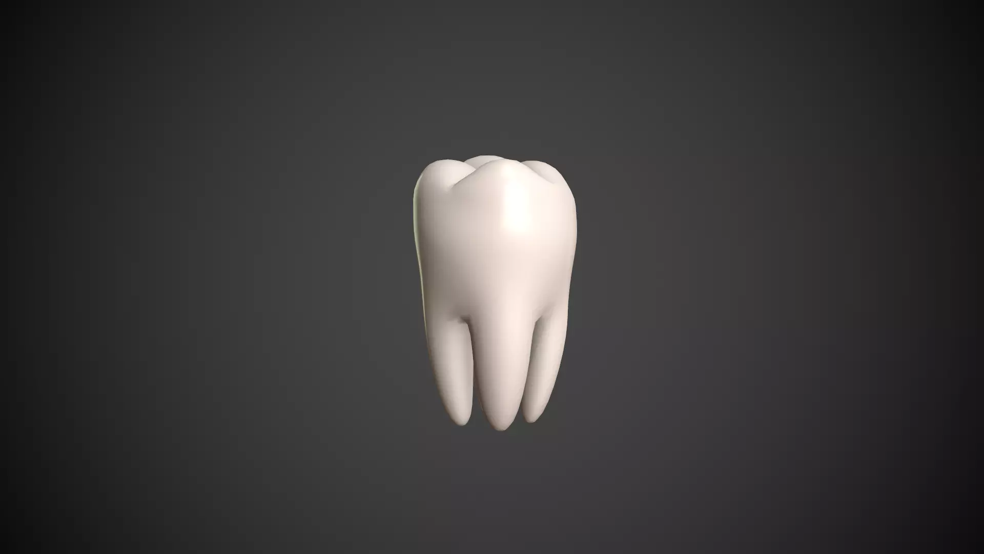 Tooth Low-poly 3D model_0