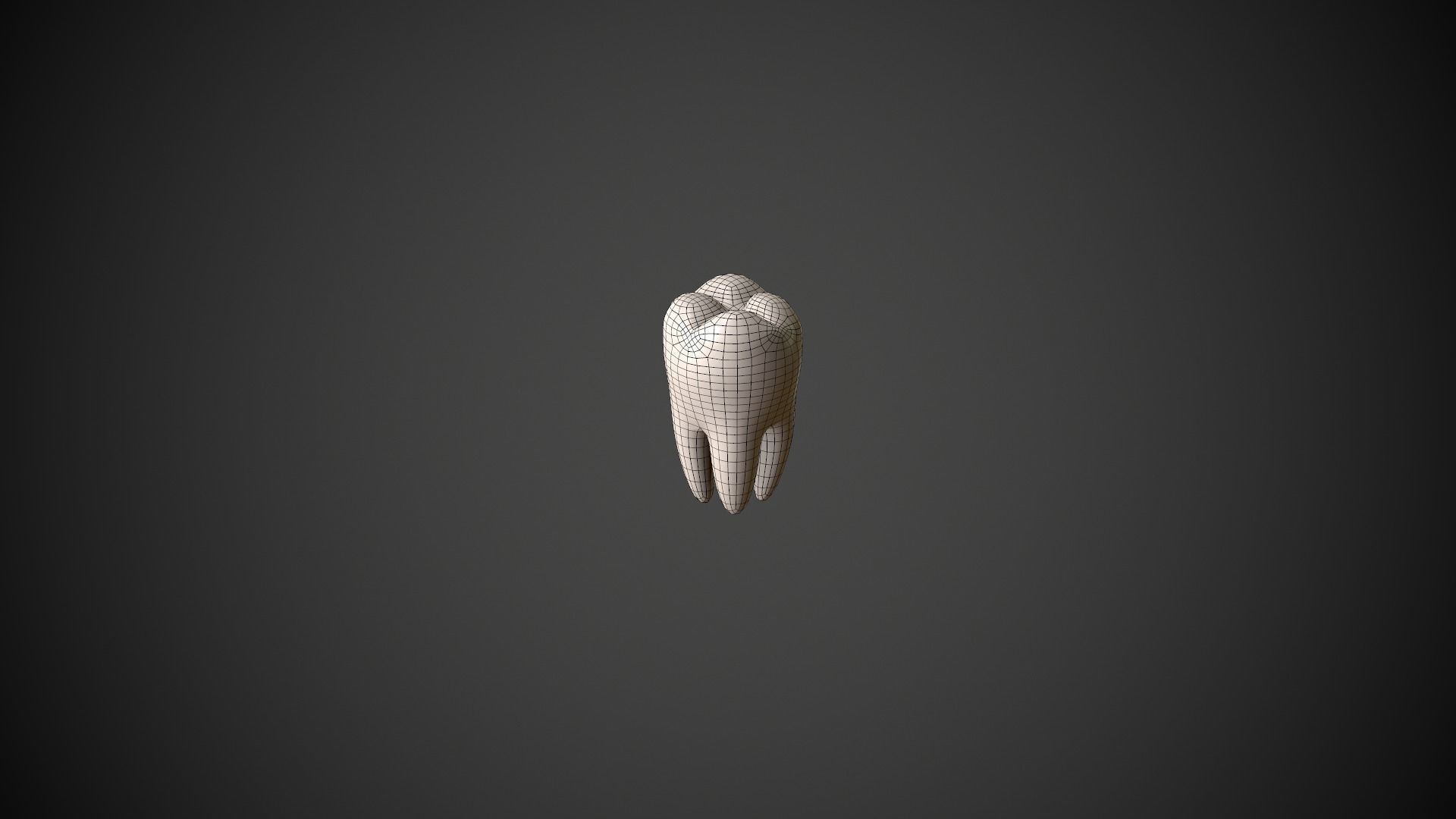 Tooth Low-poly 3D model_9