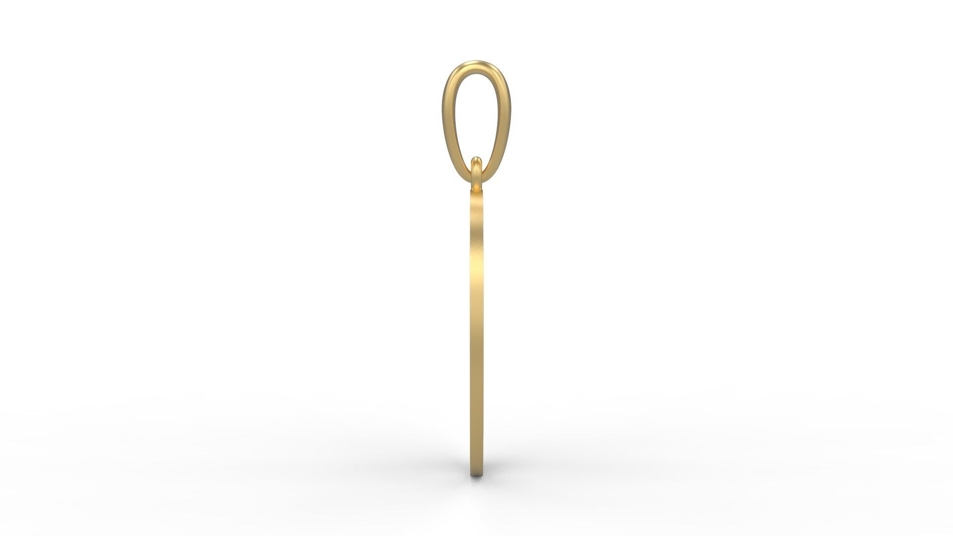 Initial Letters Pendant Golden Metafor O 3D print model_2