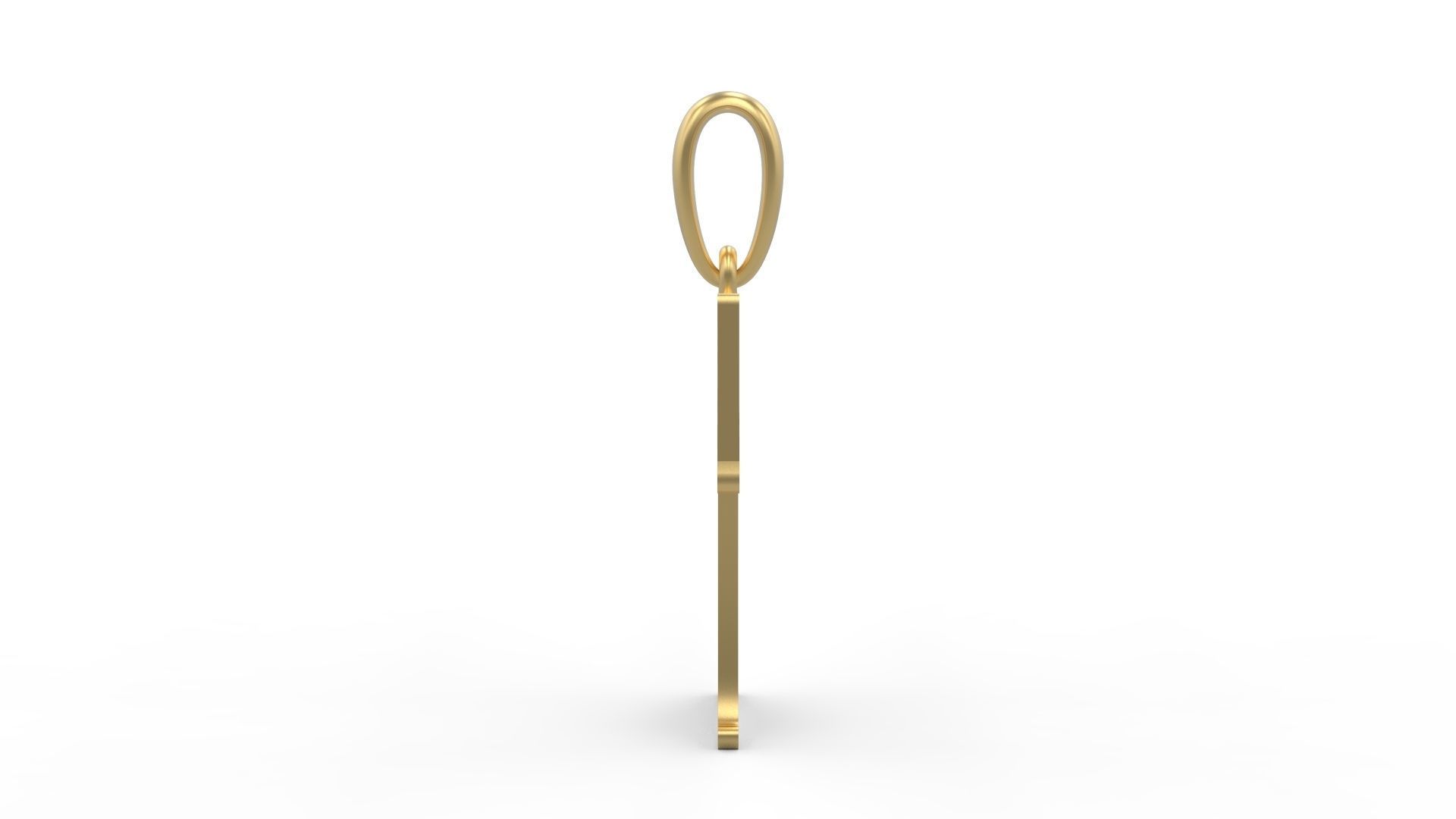 Initial Letters Pendant Golden Metafor T 3D print model_2