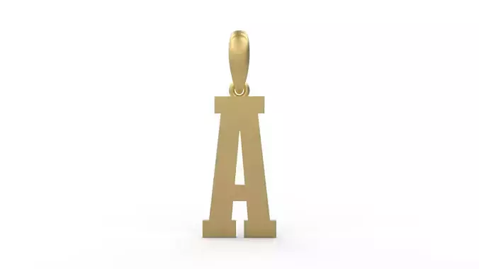 Initial Letters Pendant Gravtrac A 3D print model