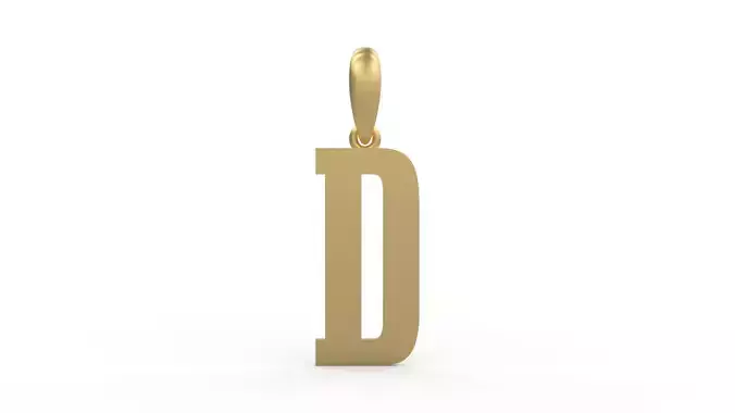 Initial Letters Pendant Gravtrac D 3D print model