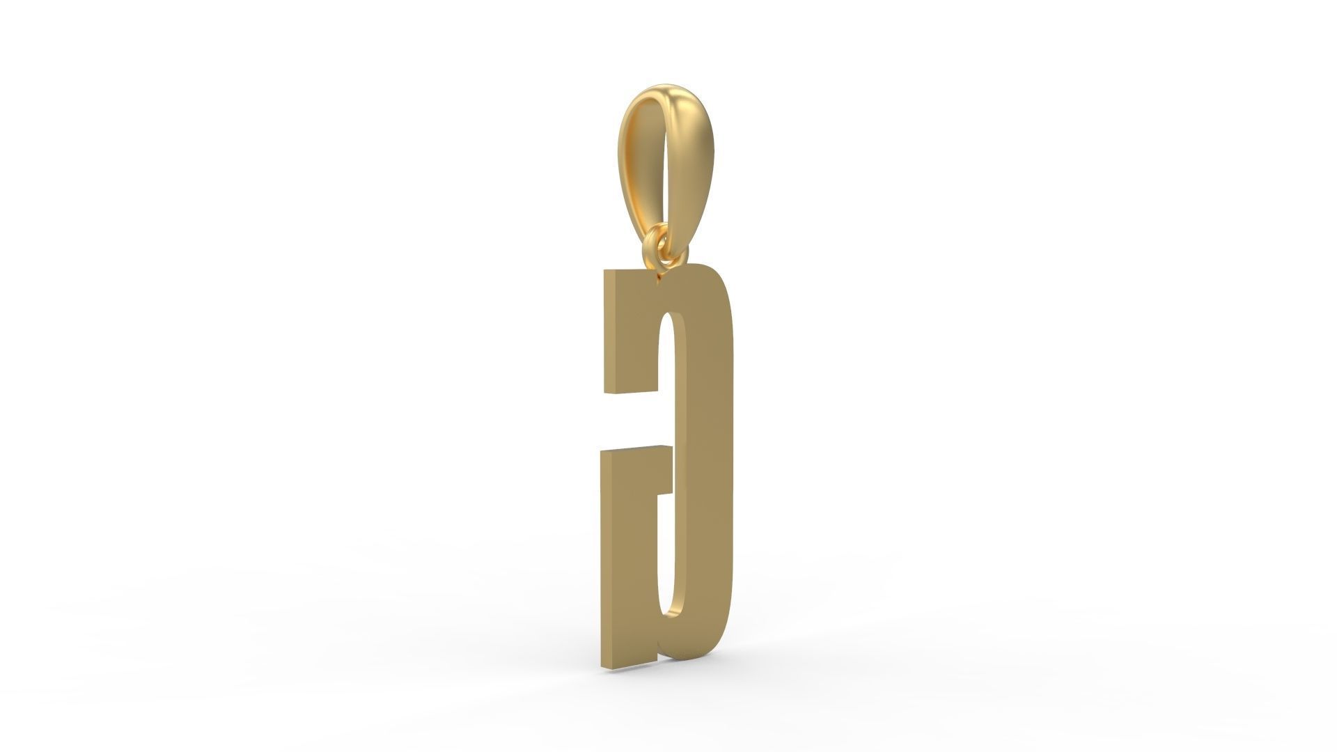 Initial Letters Pendant Gravtrac G 3D print model_3