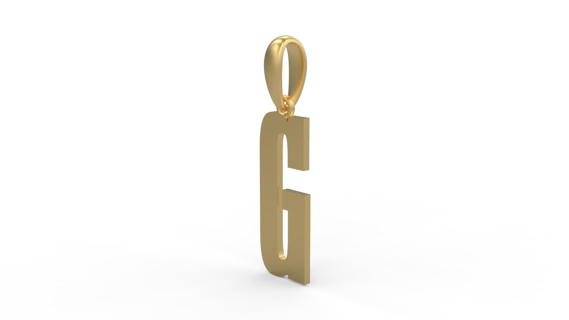 Initial Letters Pendant Gravtrac G 3D print model_1