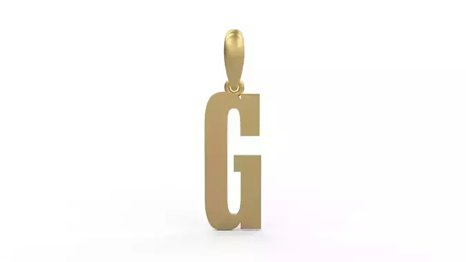 Initial Letters Pendant Gravtrac G 3D print model